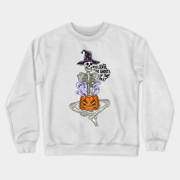 Release the Ghosts Crewneck Sweatshirt by Sad Skelly